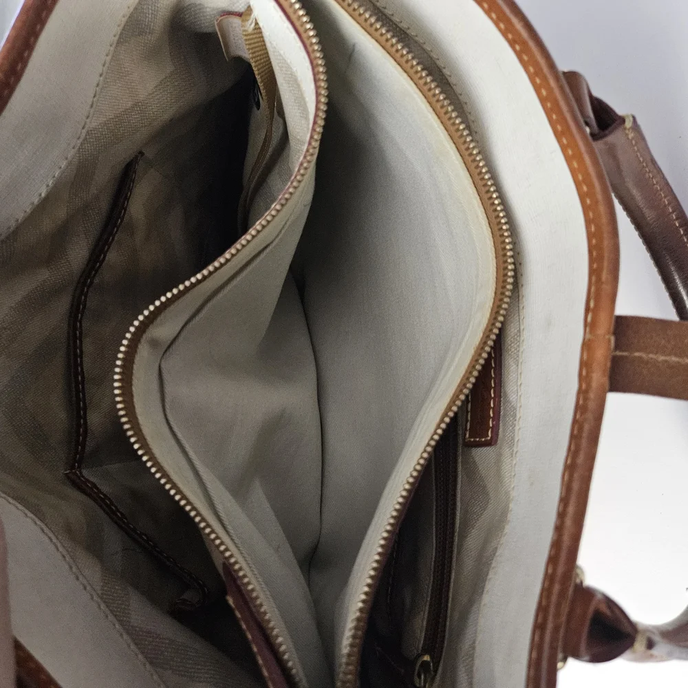 Vintage Dooney & Bourke Pebble Leather Large Handbag - Picture 12 of 16
